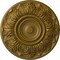 Ekena Millwork Whitman Ceiling Medallion (For Canopies up to 3 3/4"), Hand-Painted Gold, 13"OD x 1 3/8"P CM13WHGLS - alternate 1
